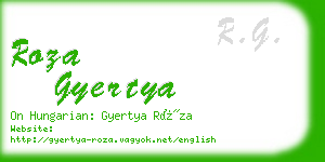 roza gyertya business card